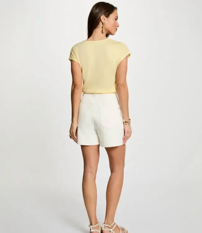 Morgan T-shirt met korte mouwen 241-Daga  Lichtgeel