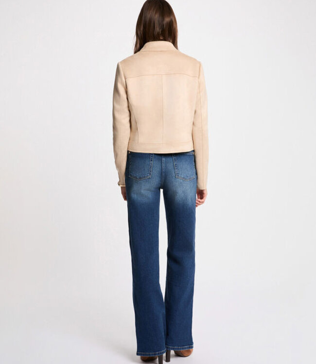 Morgan Kort suède jasje 261Gelato Beige