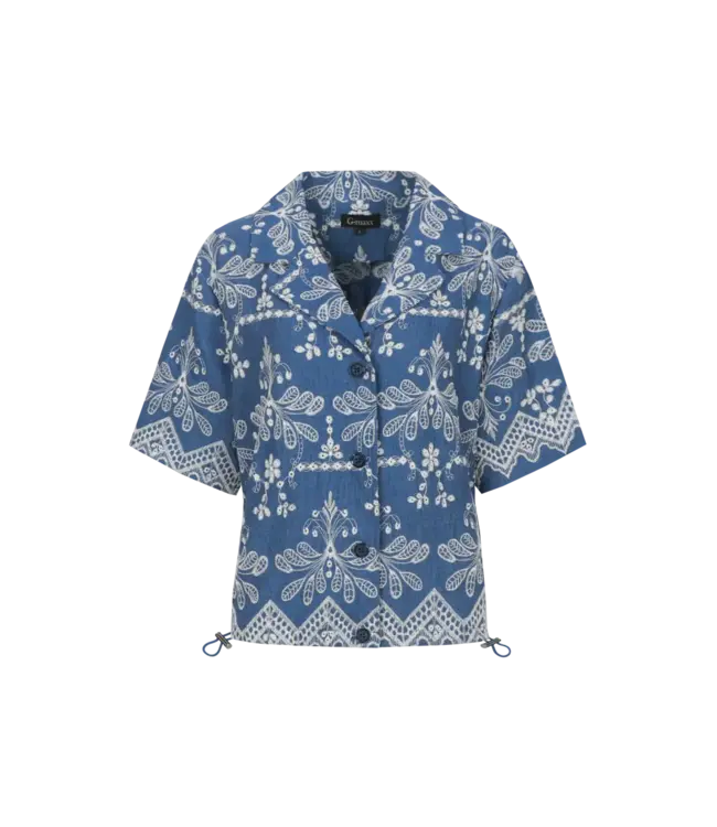G-maxx Maeva Blouse DenimMid Blue