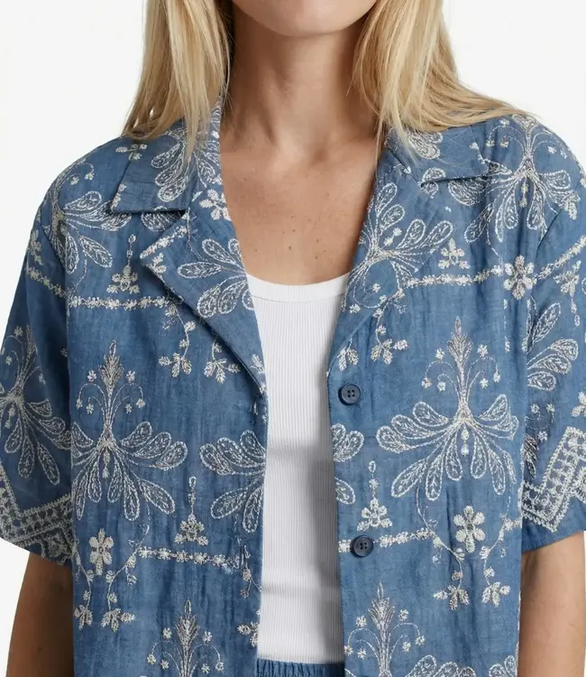 G-maxx Maeva Blouse DenimMid Blue