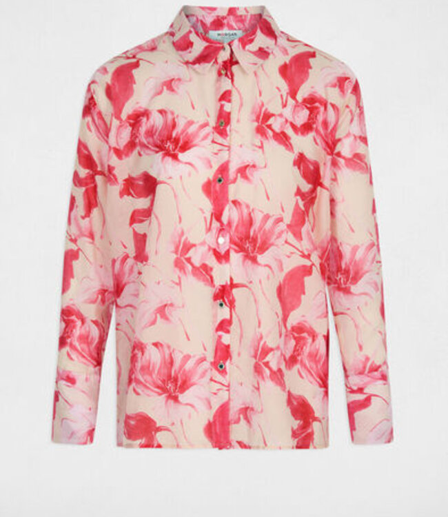 Morgan Blouse met reverskraag 261-Calas Veelkleurig