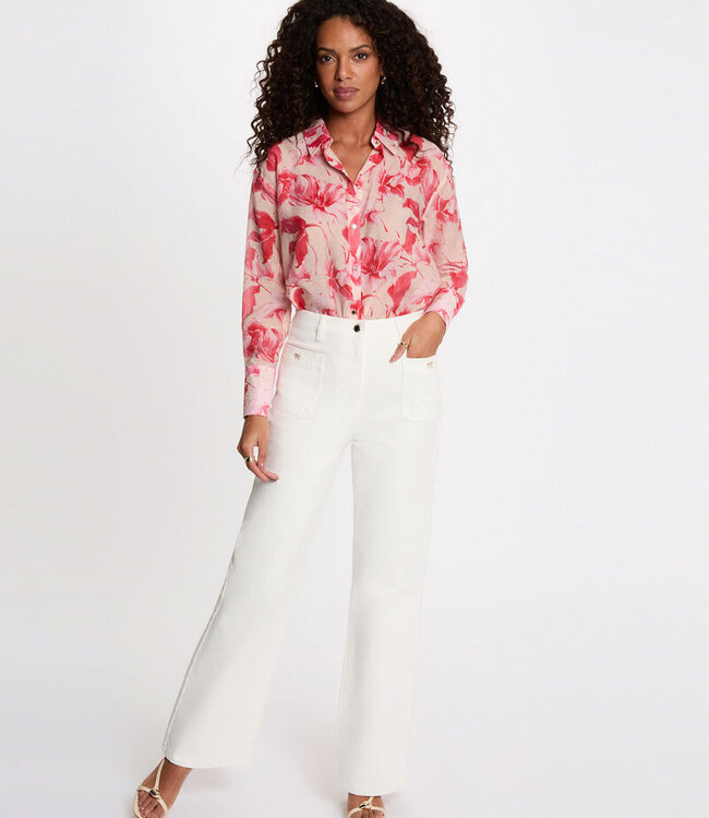 Morgan Blouse met reverskraag 261-Calas Veelkleurig