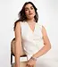 Morgan Morgan Sleeveless Vest with V-Neck 261-Mcardi White