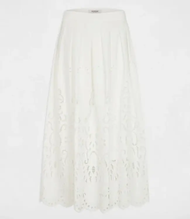 Morgan Flared long skirt 261-Jupon White
