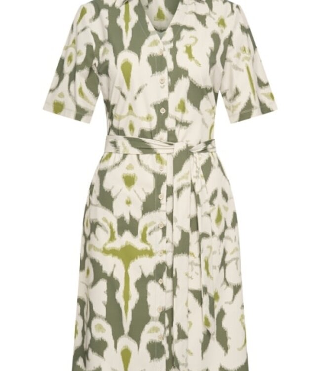MI PIACE Travel Jurk Ikat Ornaments Print 202807 Olive