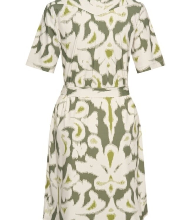 MI PIACE Travel Jurk Ikat Ornaments Print 202807 Olive