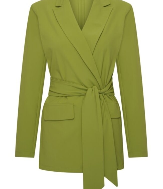 MI PIACE Travel Blazer Belted Turtle 202823 Green