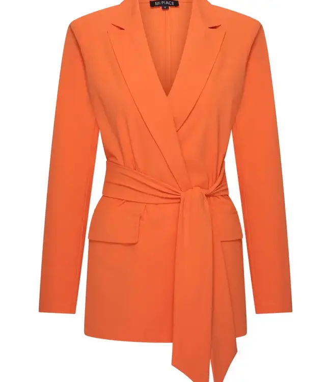 MI PIACE Travel Blazer Belted  202823 Orange