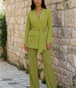 MI PIACE Travel Broek Uni Straight 202089 Turtle Green MI PIACE Travel Broek Uni Straight 202089 Turtle Green