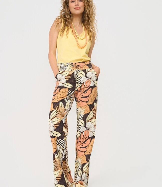 MI PIACE Travel Top  Met Kant 202129 Lemon Yellow