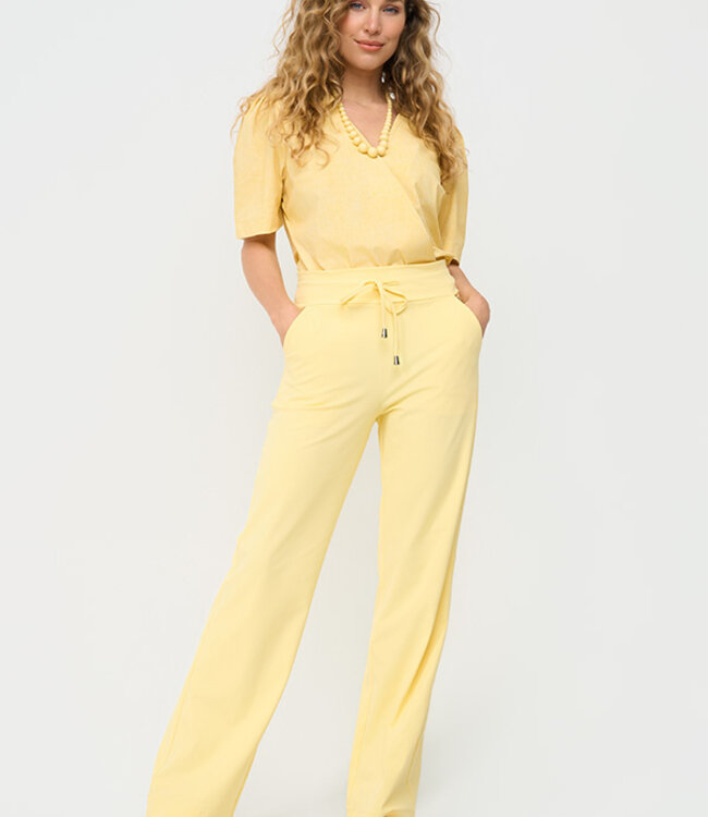 MI PIACE Heavy Travel Broek Striaht Uni 202136 Lemon Yellow