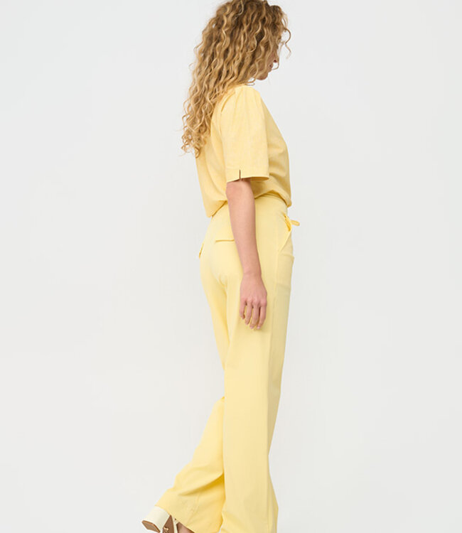MI PIACE Heavy Travel Broek Striaht Uni 202136 Lemon Yellow