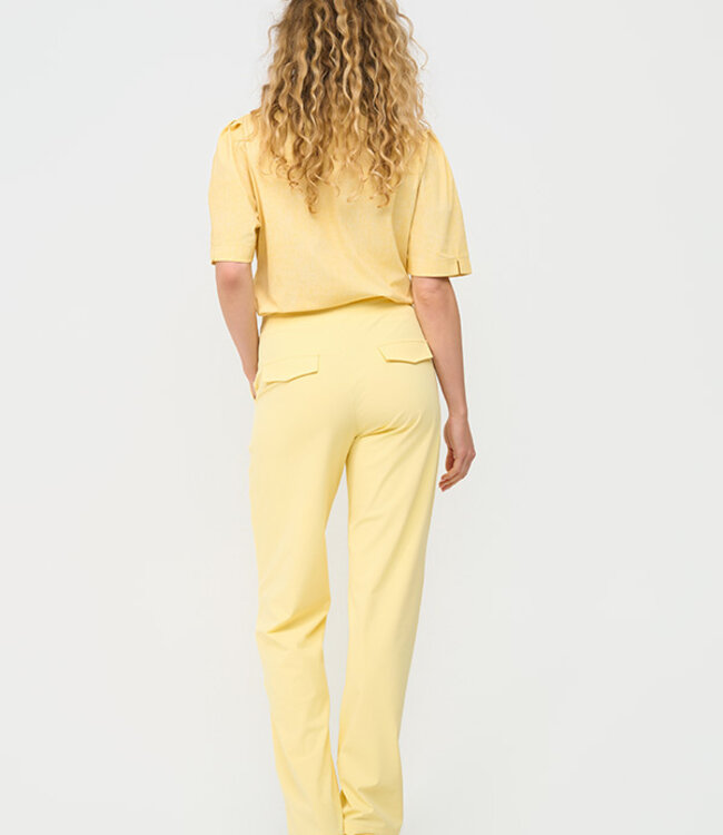 MI PIACE Heavy Travel Broek Striaht Uni 202136 Lemon Yellow