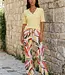 MI PIACE Travel Broek Straight Summer Leaf Dance Print 202136 Kit