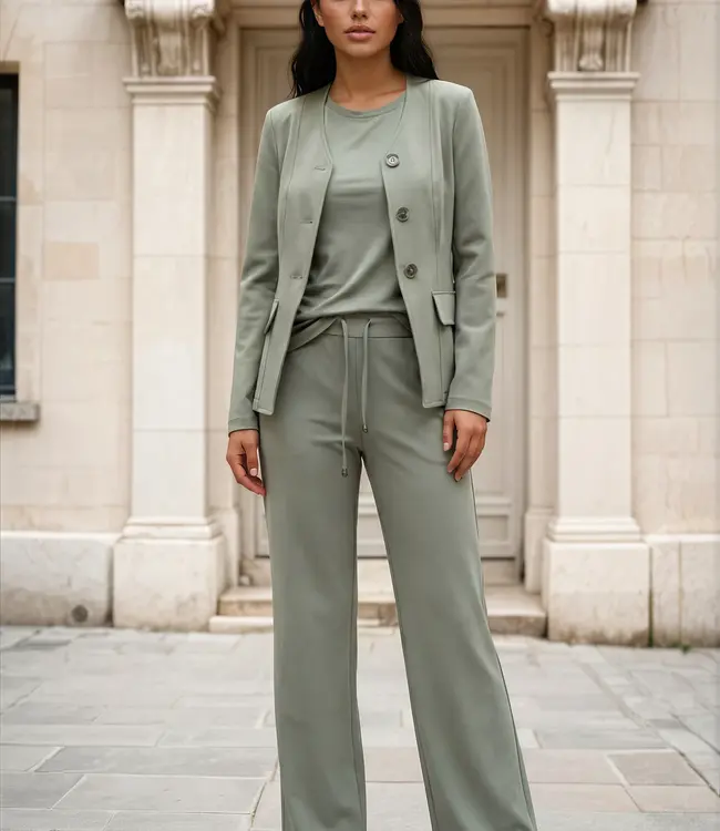 MI PIACE Travel Blazer Uni Collarless 202824 Olive