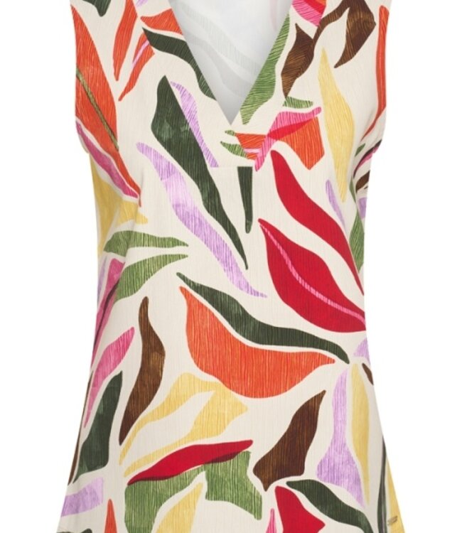 MI PIACE Travel Top Mouwloos Summer Leaf Dance Print 202425 Kit
