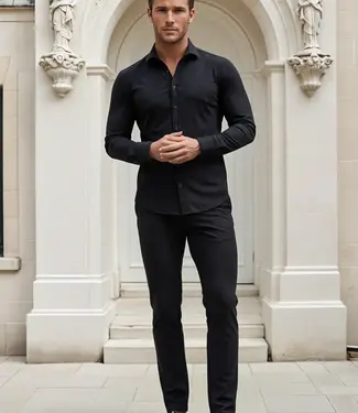 MI PIACE Travel Men Trousers 202004 Black Lengte 32