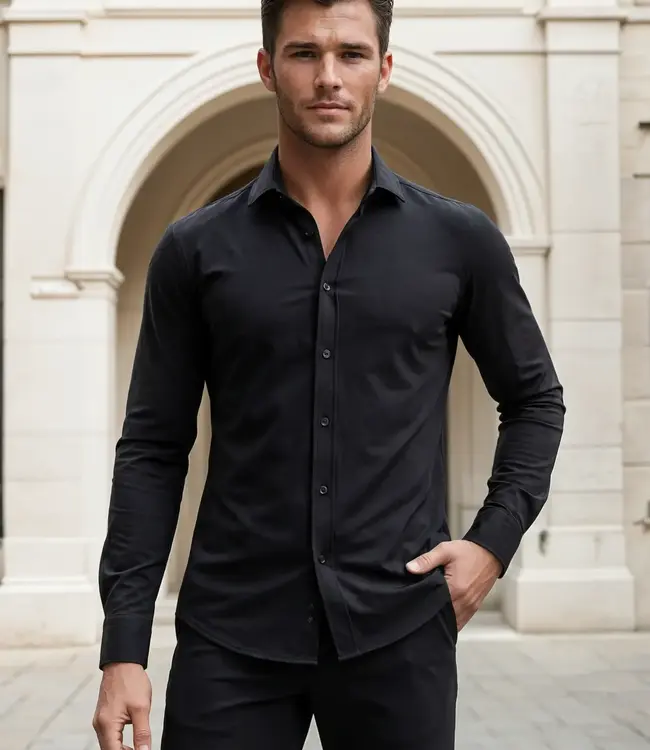MI PIACE Travel Men Trousers 202004 Black Lengte 32