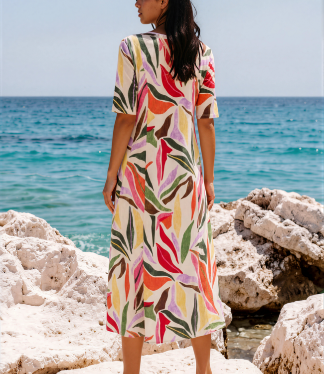 MI PIACE Travel Jurk Summer Leaf Dance Print Kit 202810 Kit