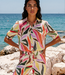 MI PIACE Travel Blouse Puff Summer Leaf Dance Print K 202270 Kit