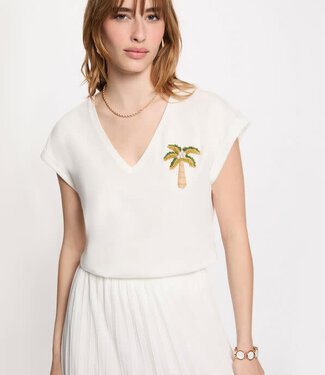 Morgan V-neck short-sleeve 261-Dpalm White