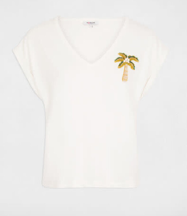 Morgan V-neck short-sleeve 261-Dpalm White