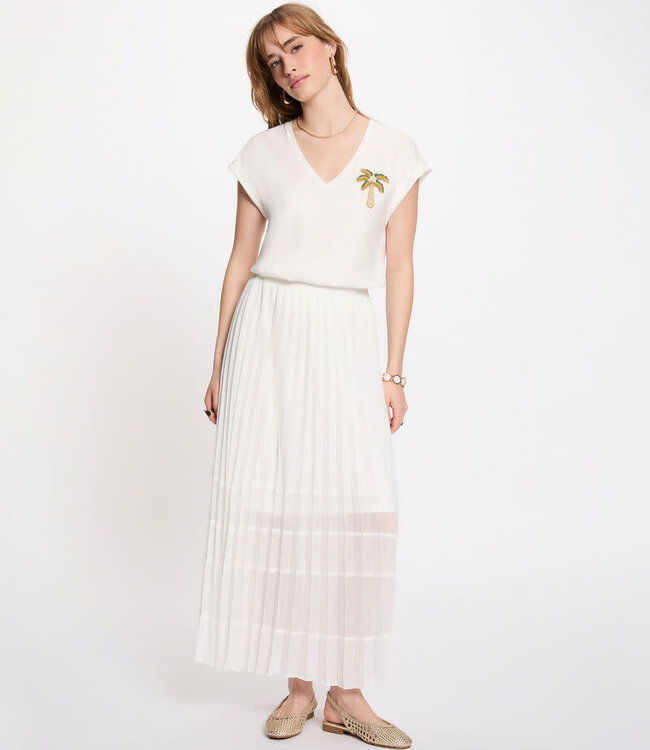 Morgan V-neck short-sleeve 261-Dpalm White