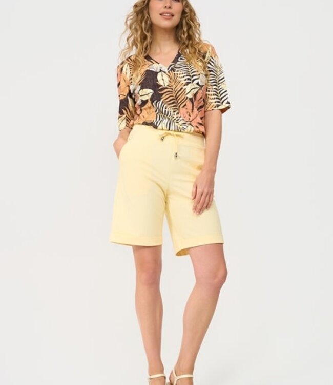 MI PIACE Travel Top Botanical Print Espresso 202271