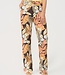 MI PIACE Travel Broek Straight Botanical Print Espresso 202089