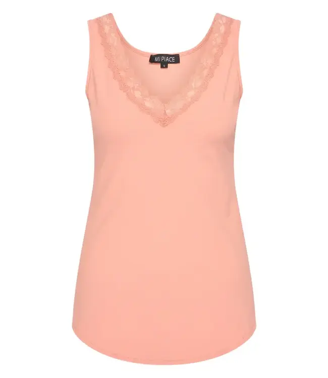 MI PIACE Travel Top Kant Uni 202129 Sunset Clay
