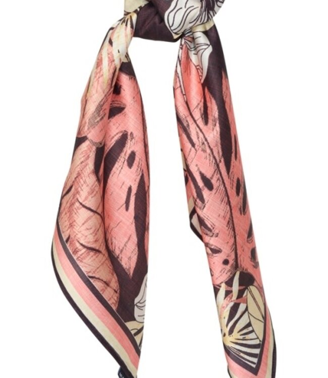 MI PIACE Shawl Botanical Print  202861 Espresso