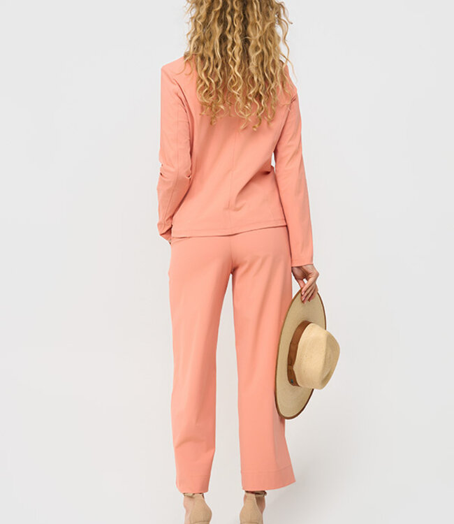 MI PIACE Travel Broek Straight Uni 202089 Sunset Clay
