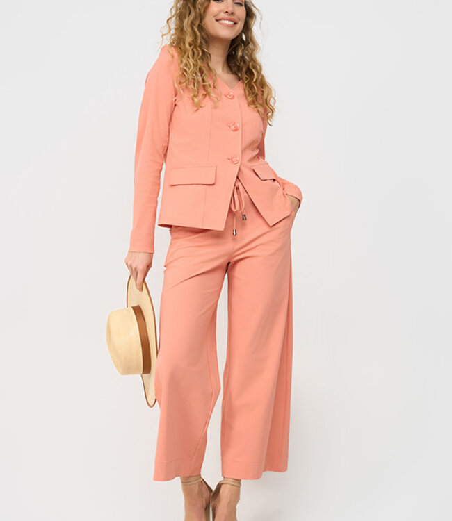 MI PIACE Travel Broek Straight Uni 202089 Sunset Clay