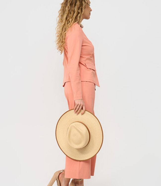 MI PIACE Travel Broek Straight Uni 202089 Sunset Clay