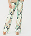 MI PIACE Travel Broek Straight Botanical Print 202089 Pistachio
