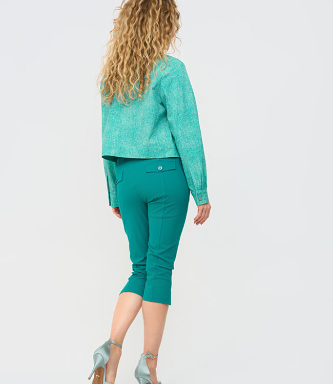 MI PIACE Heavy Travel Broek Capri  202820 Everglade