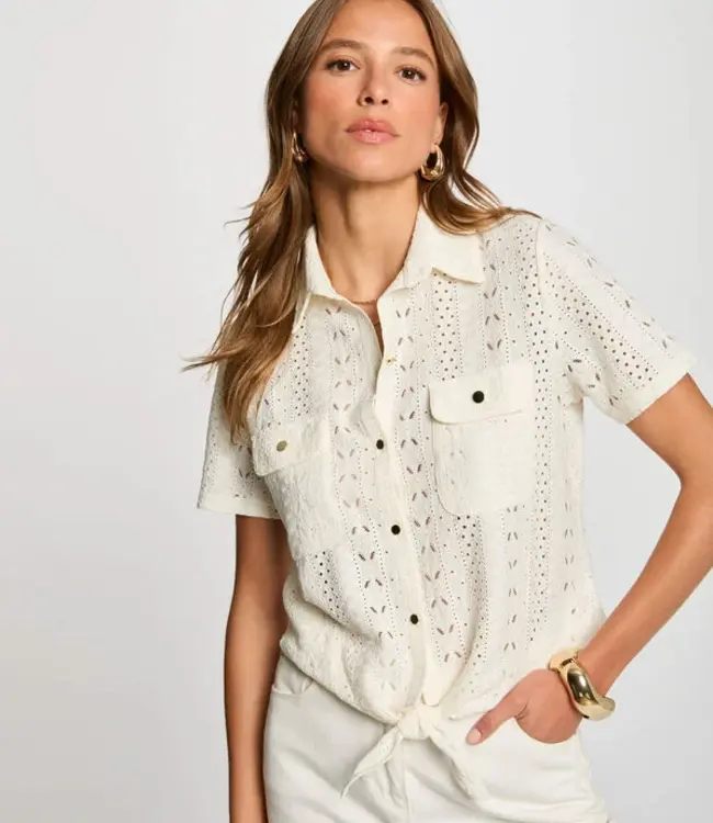 Morgan De Toi Short-sleeved shirt 251-Dsarah ivory