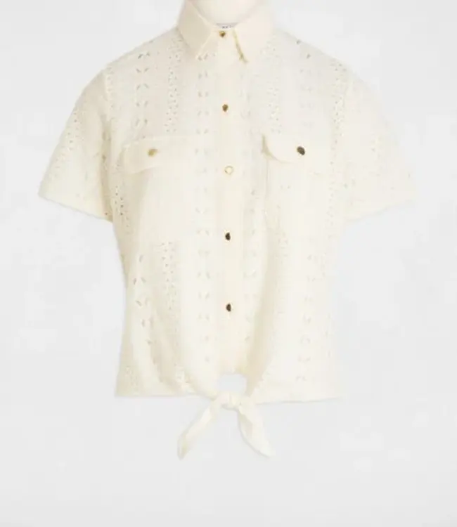 Morgan De Toi Short-sleeved shirt 251-Dsarah ivory
