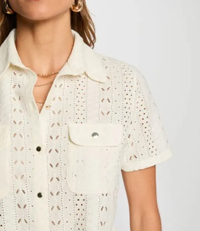 Morgan De Toi Short-sleeved shirt 251-Dsarah ivory