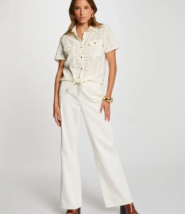 Morgan De Toi Short-sleeved shirt 251-Dsarah ivory