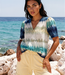 MI PIACE Travel Top Wrap  Ikat Stripe Print 202838  Pistachio