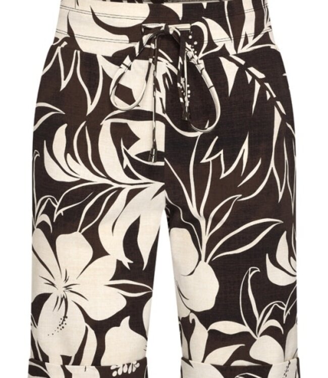 MI PIACE Travel BermudaTropical Hibiscus 202423 Espresso