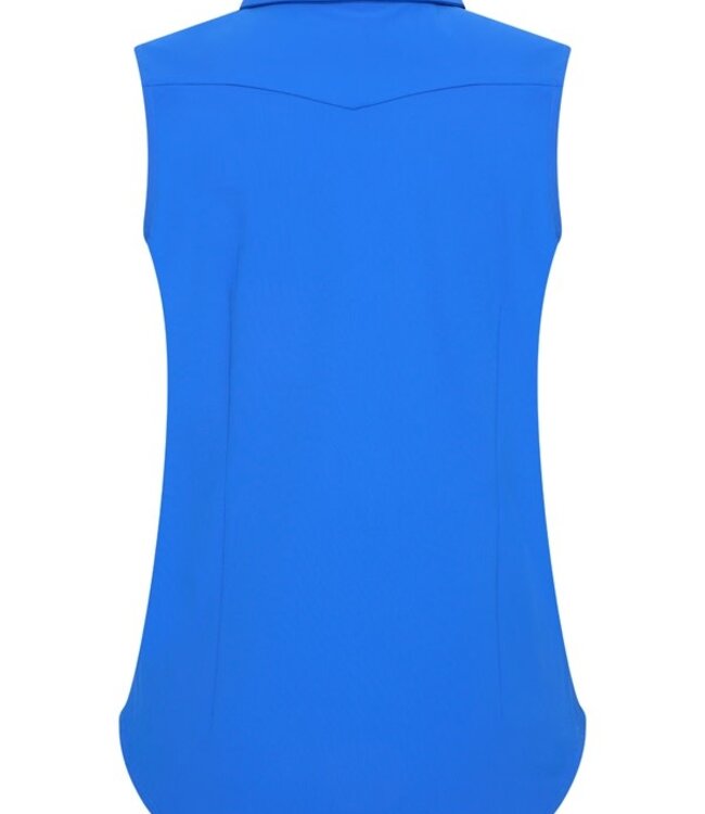MI PIACE Travel Blouse Mouwloos Uni 202299 Nautic Blue