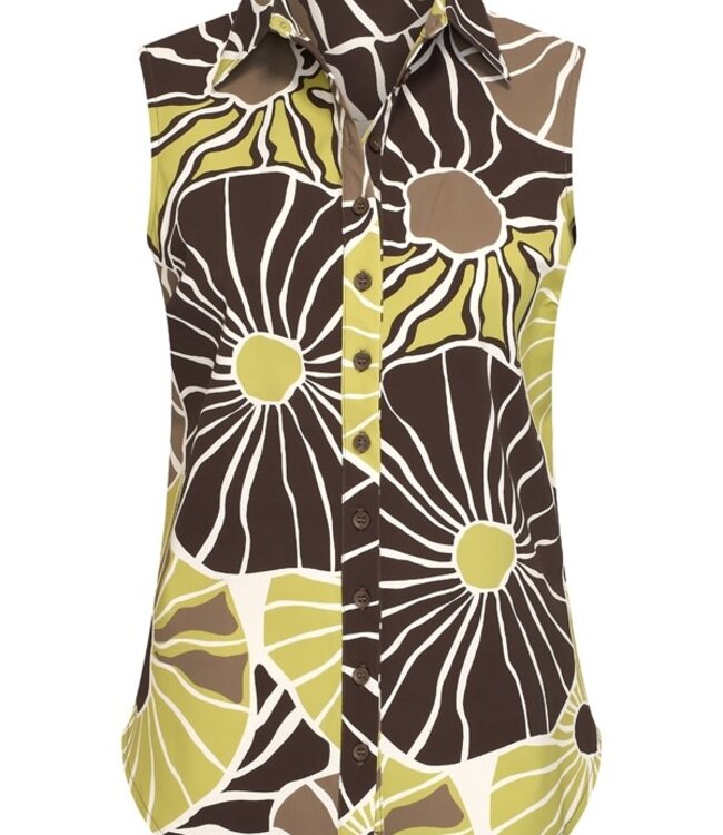 MI PIACE Travel Blouse Mouwloos  Desert Anemone Print 202299 Sweet Pea