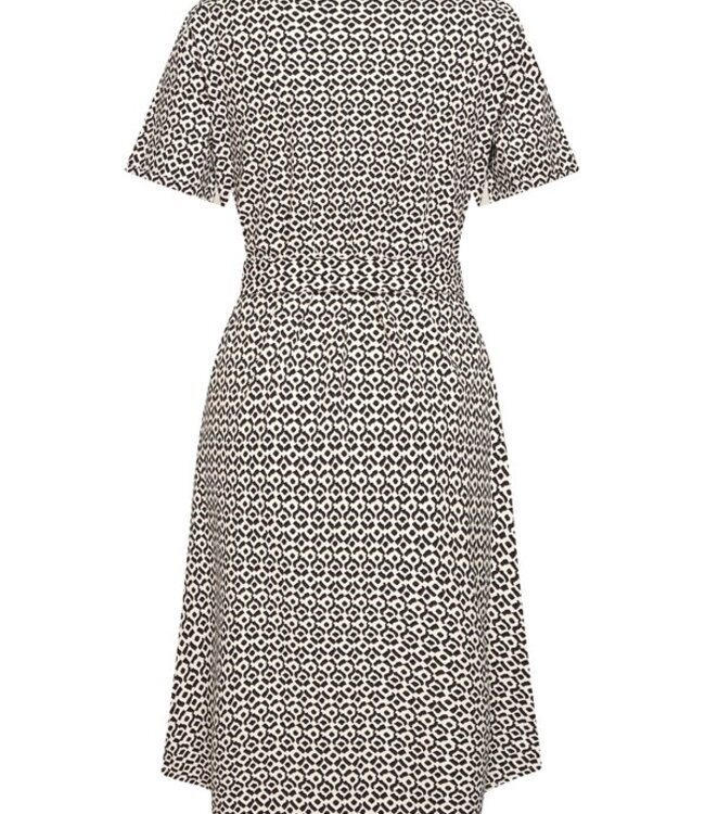 MI PIACE Travel Jurk Mimimal Print 202079 Espresso