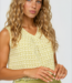 MI PIACE Travel Top V Neck Pleated Mimimal Print 202814 Sweet Pea