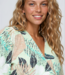 MI PIACE Travel Top Wrap  Botanical Print 202838  Pistachio