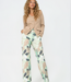 MI PIACE Travel Broek Straight Botanical Print 202089 Pistachio