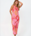 MI PIACE Travel Singlet Jurk Desert Anemone Print 202278 Coral