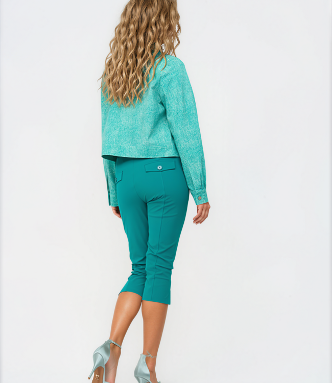 MI PIACE Heavy Travel Broek Capri  202820 Everglade